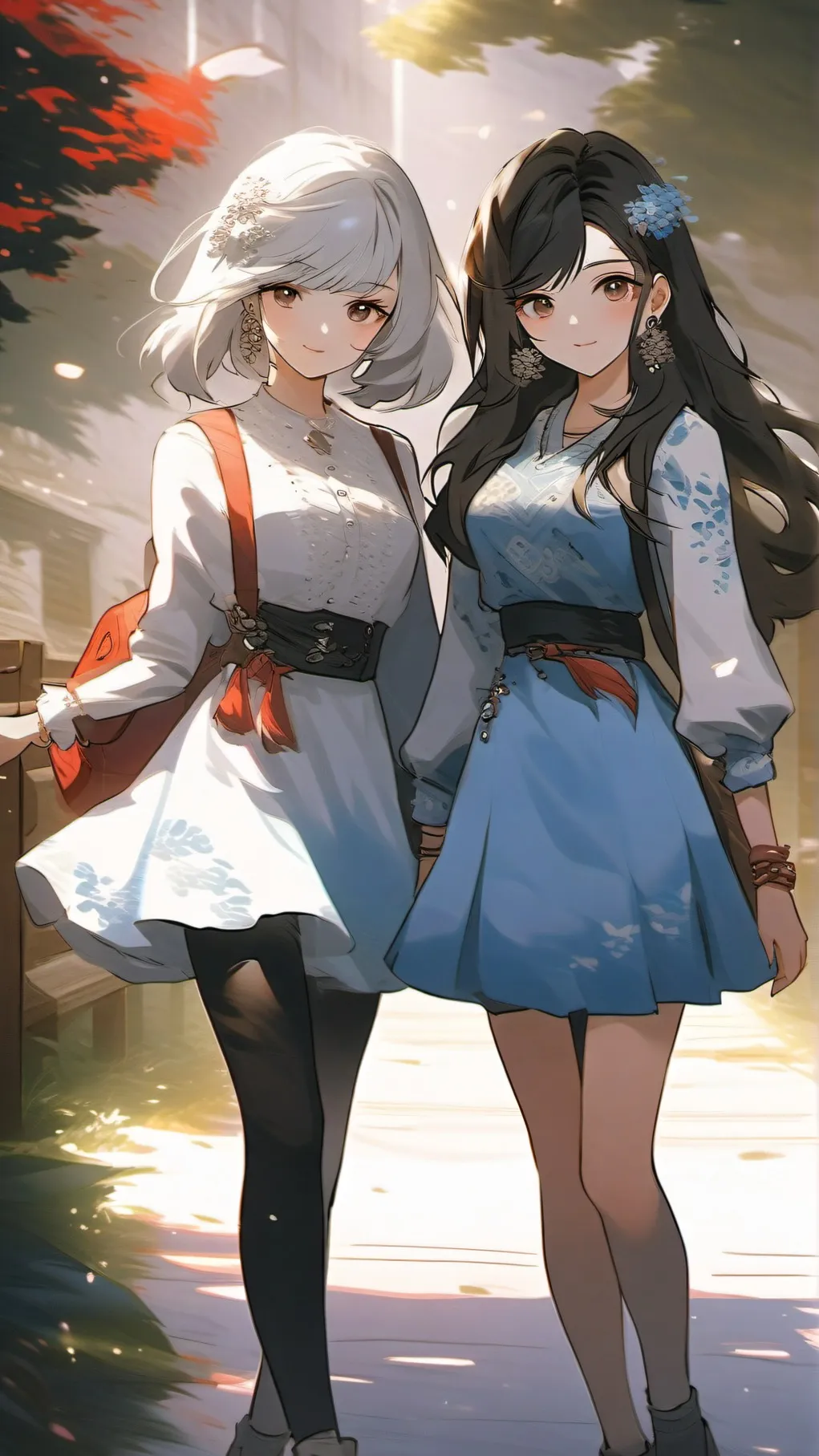 ai character: Sofía y Lara background