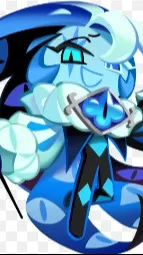 ai character: shadow milk cookie background