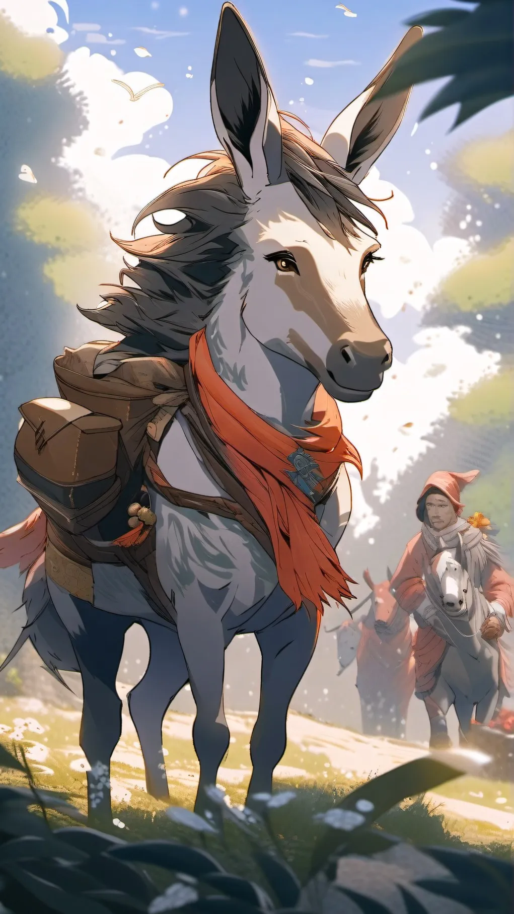 ai character: donkey background