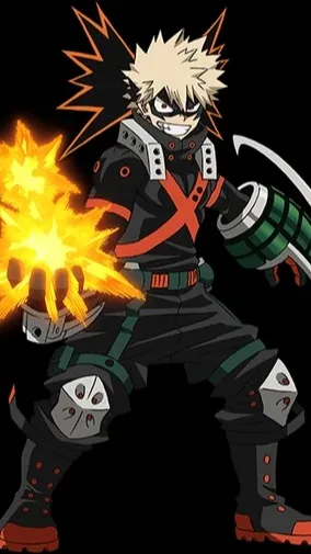 ai character: Katsuki Bakugo background