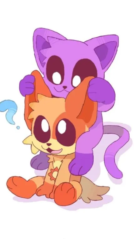 ai character: Catnap and dogday background