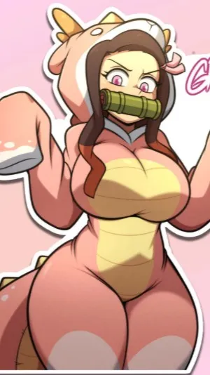 ai character: Nezuko background