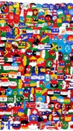 ai character: Countryballs background