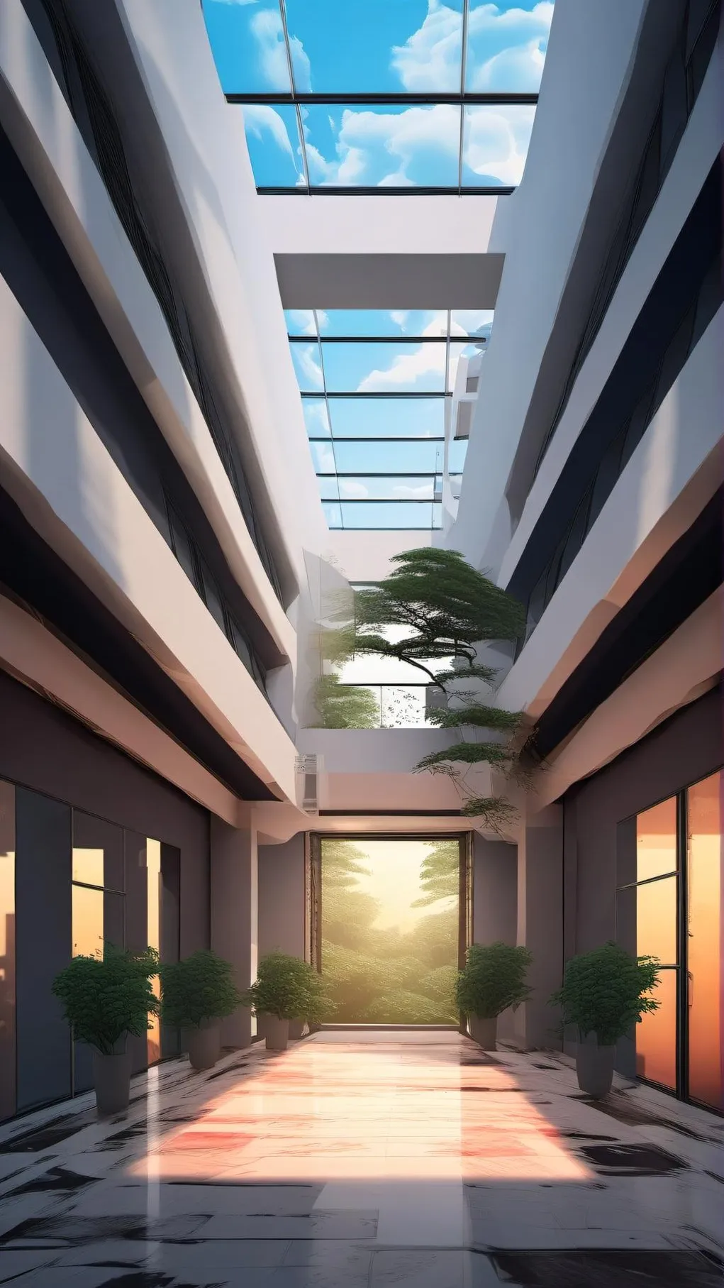 ai character: hybrid school background