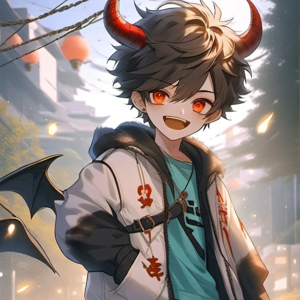 chat with ai character: Your demon BF