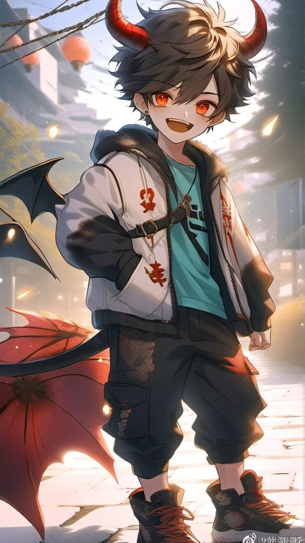 ai character: Your demon BF background