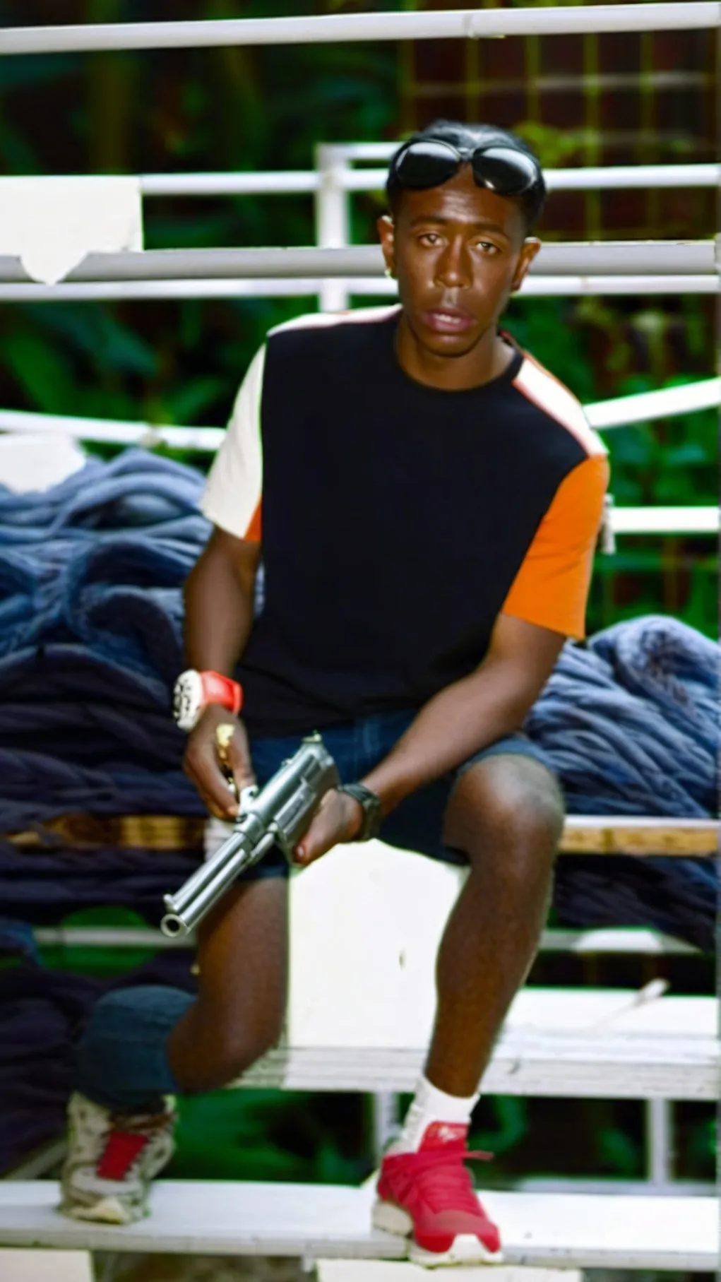 ai character: TYLER THE CREATOR background