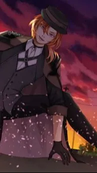 ai character: CHUUYA MEETS AKAZA background