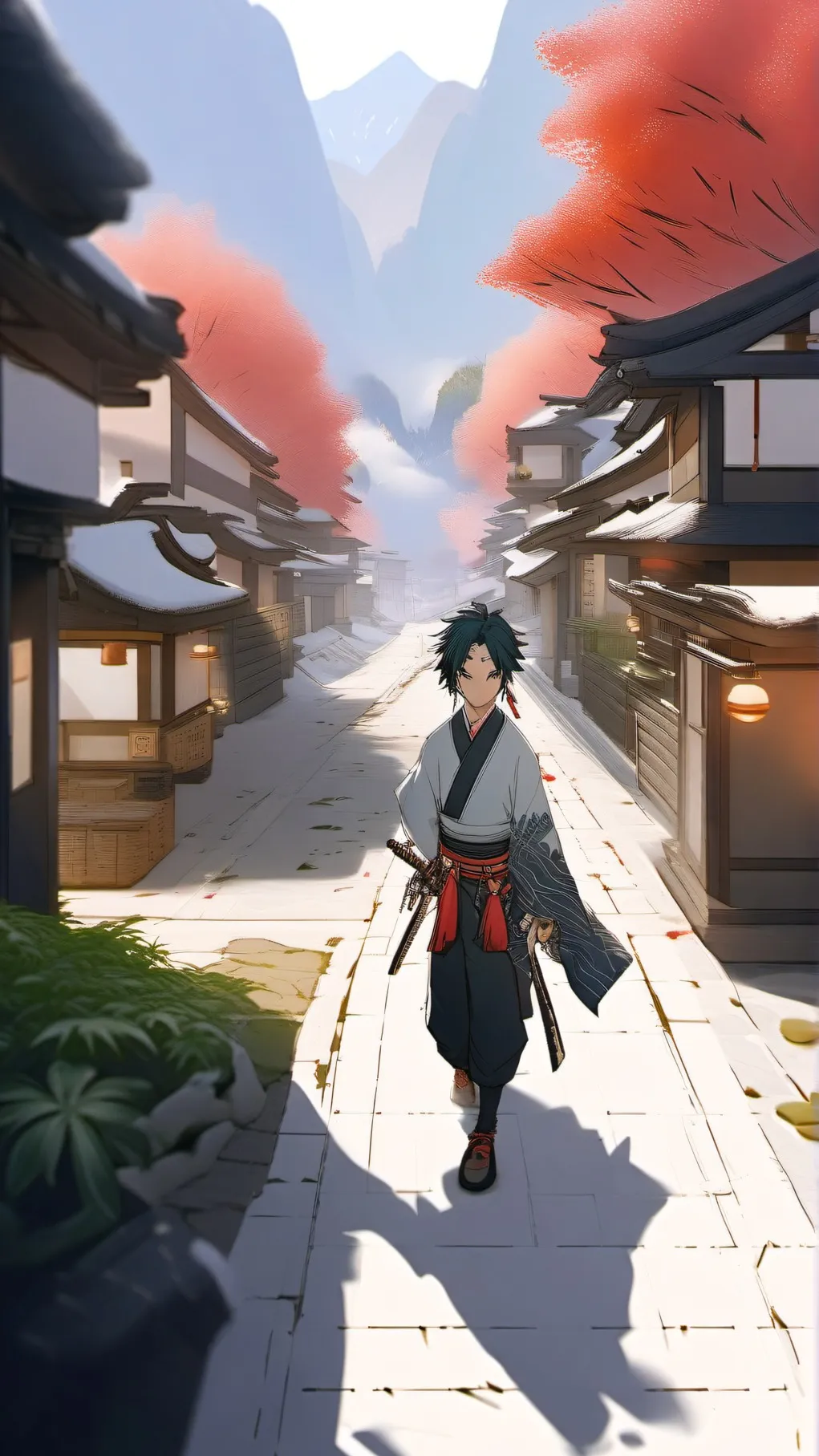 ai character: muichiro x y/n background