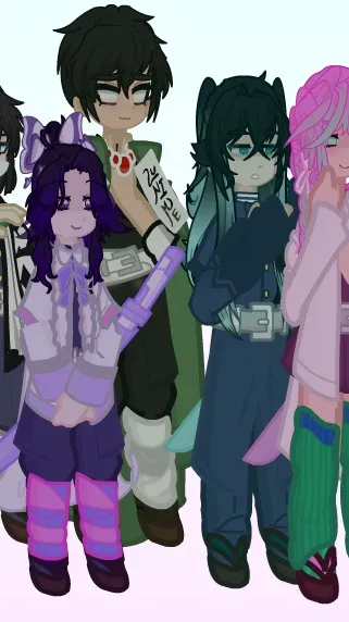 ai character: hashira meeting background