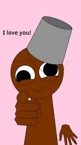 ai character: Sprunki loves you background