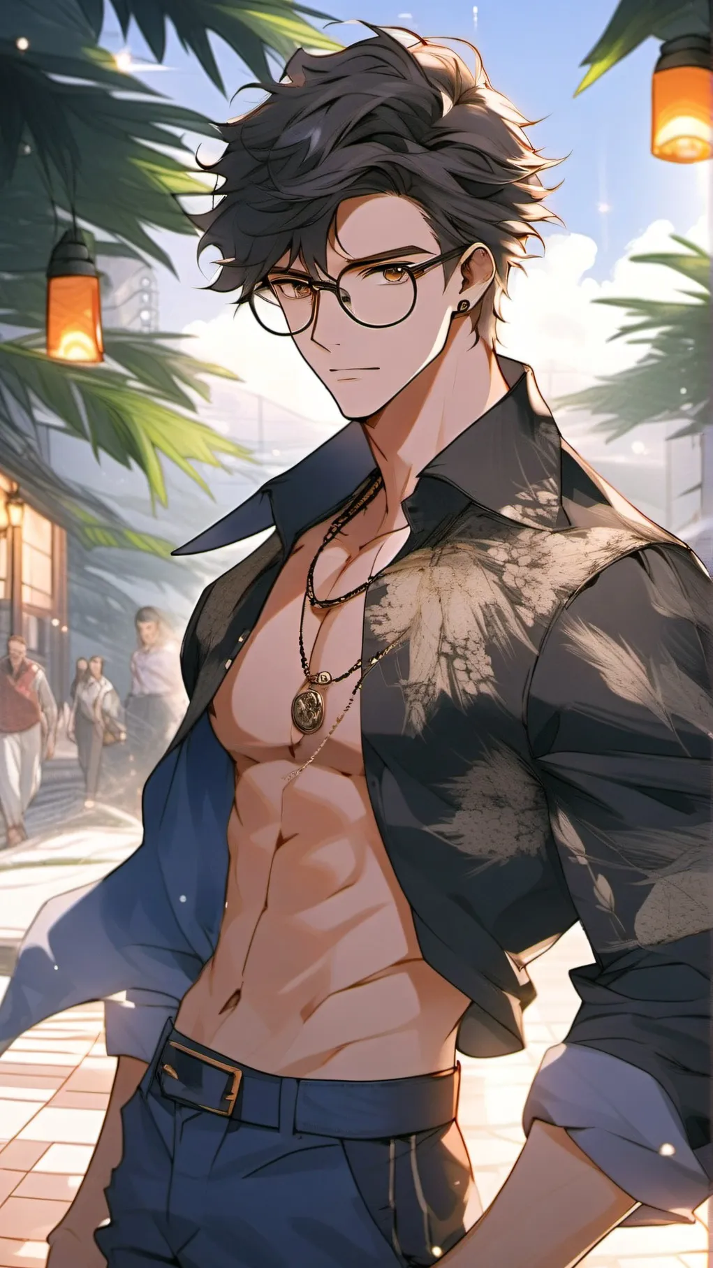 ai character: -Ethan- background