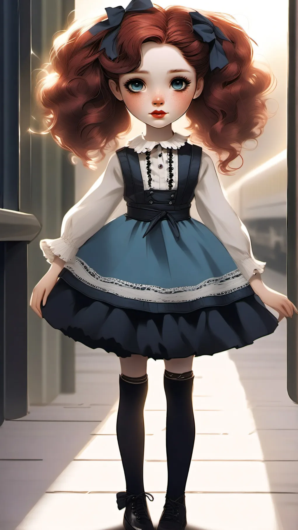 ai character: Poppy Playtime background