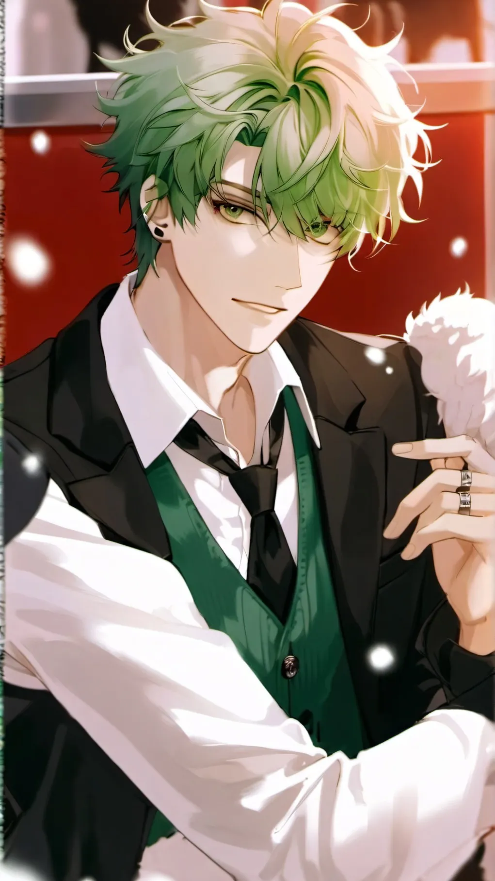 ai character: Bakugo and Deku background