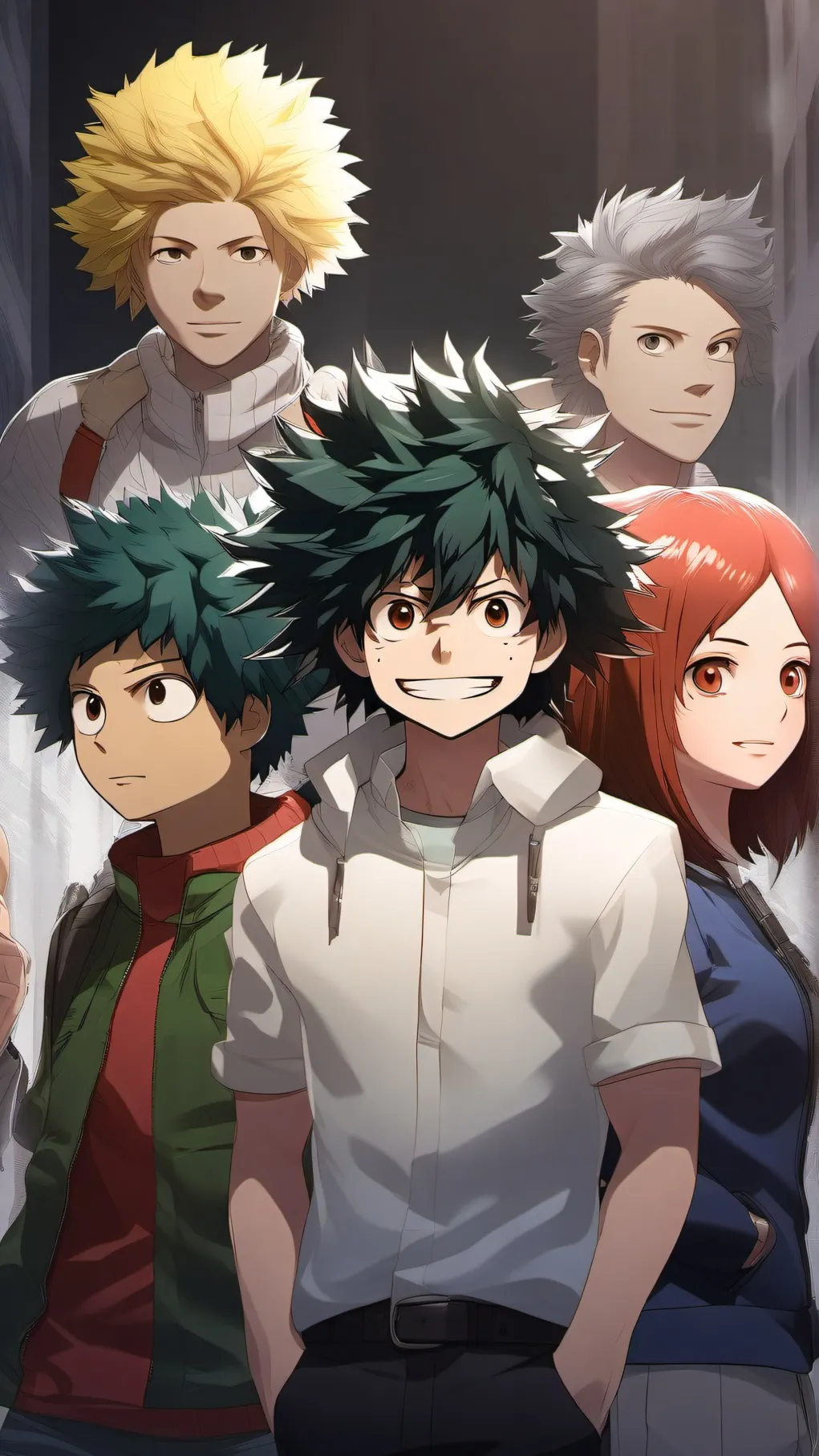 ai character: MHA vacation  background