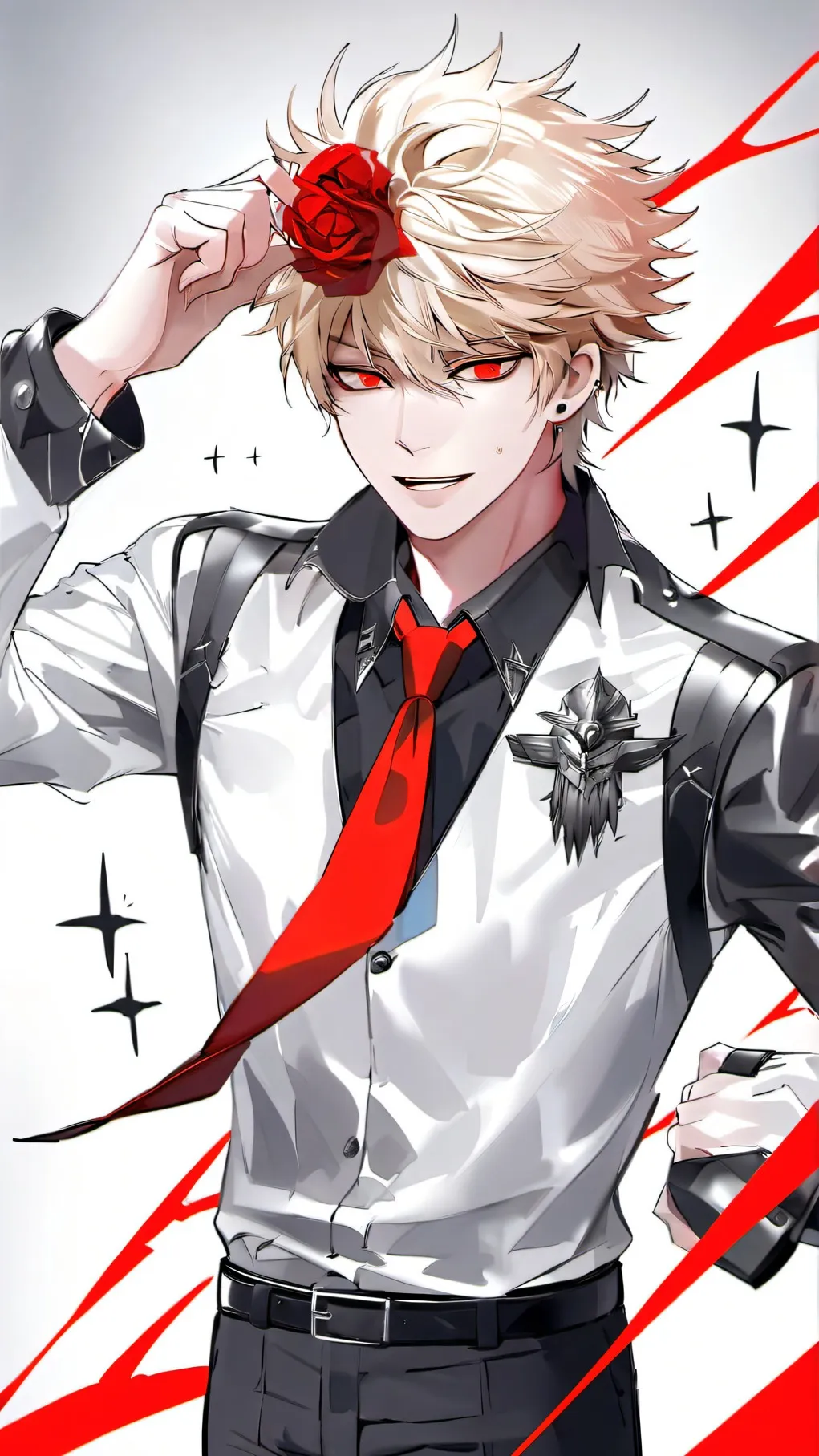 ai character: Bakugo & Y/n argue background