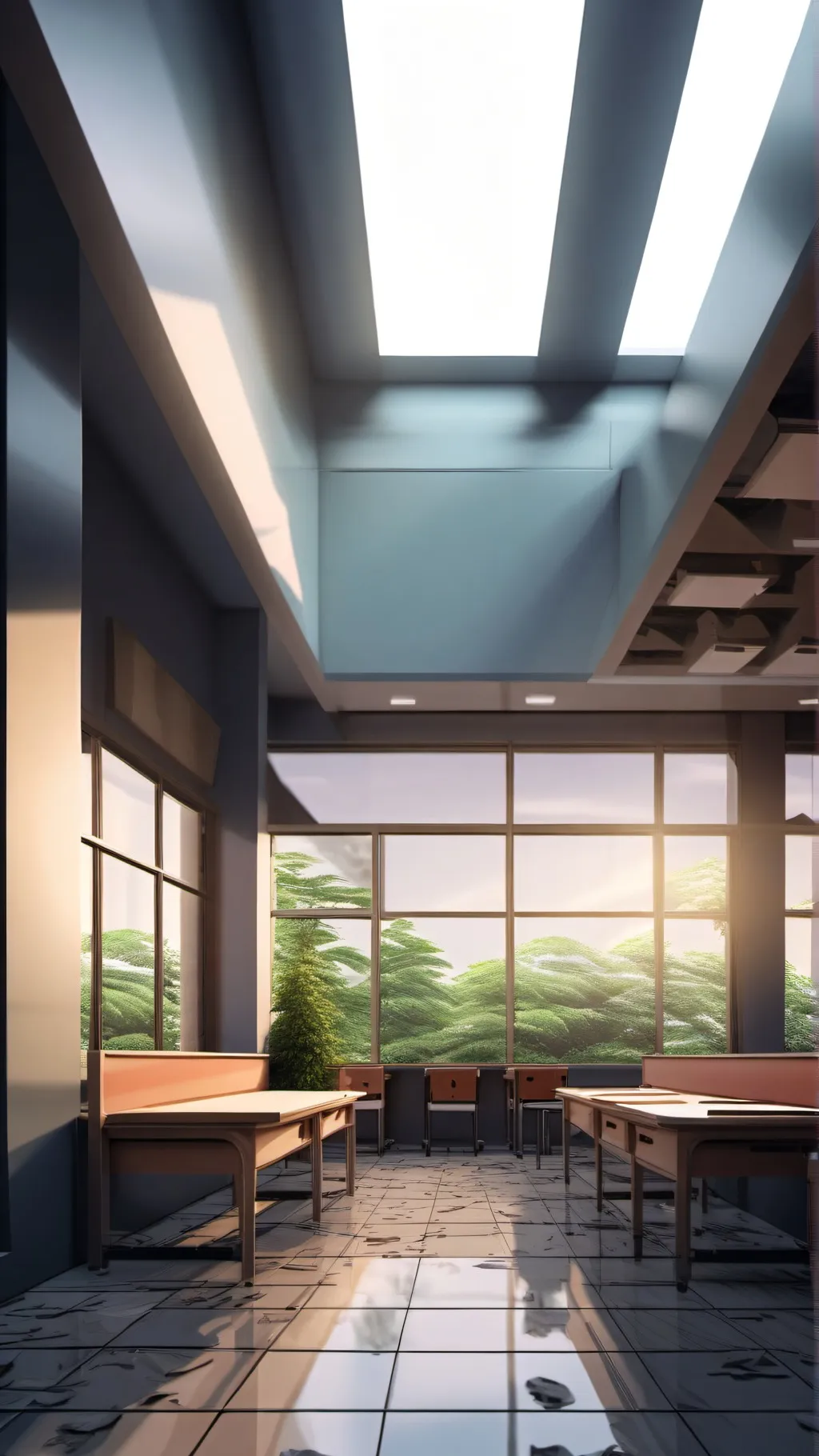 ai character: Sprunki School background