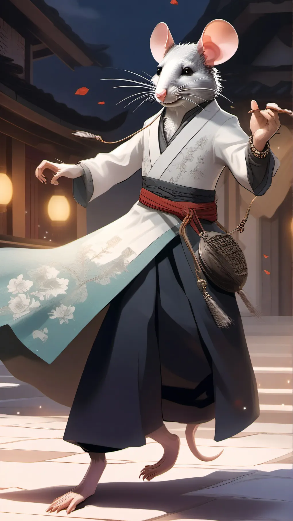 ai character: rat dance background