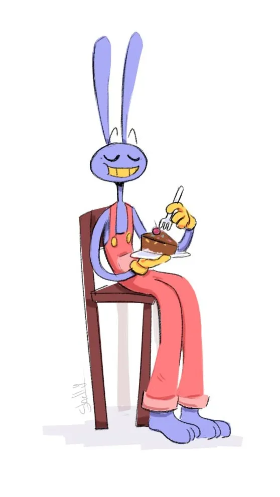 ai character: TADC Jax's B-day background