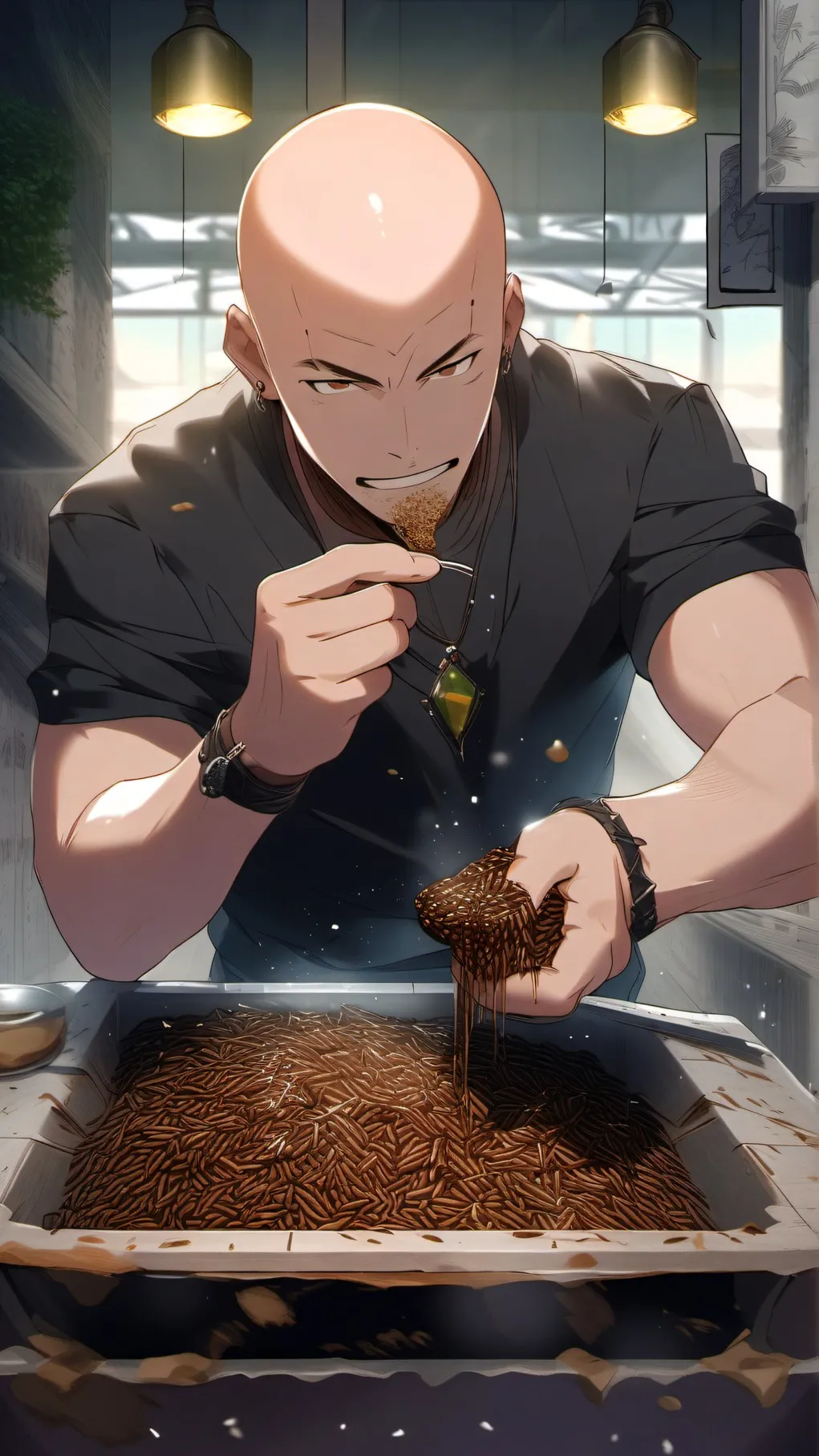 ai character: Hashbrown Hotel! background