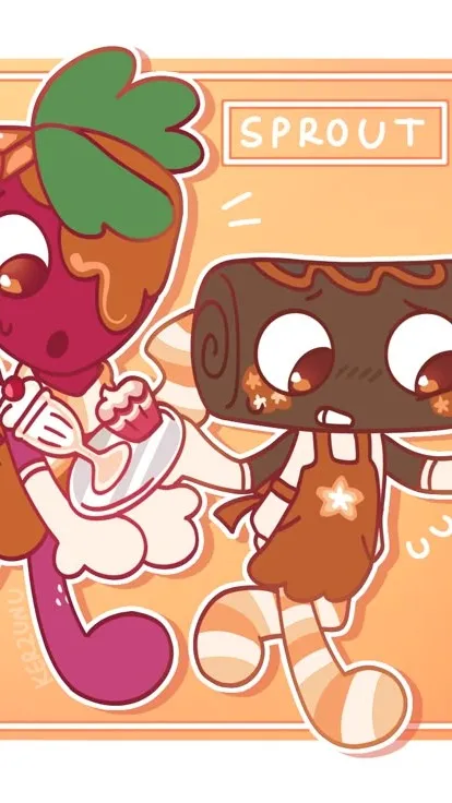 ai character: Cosmo and Sprout background