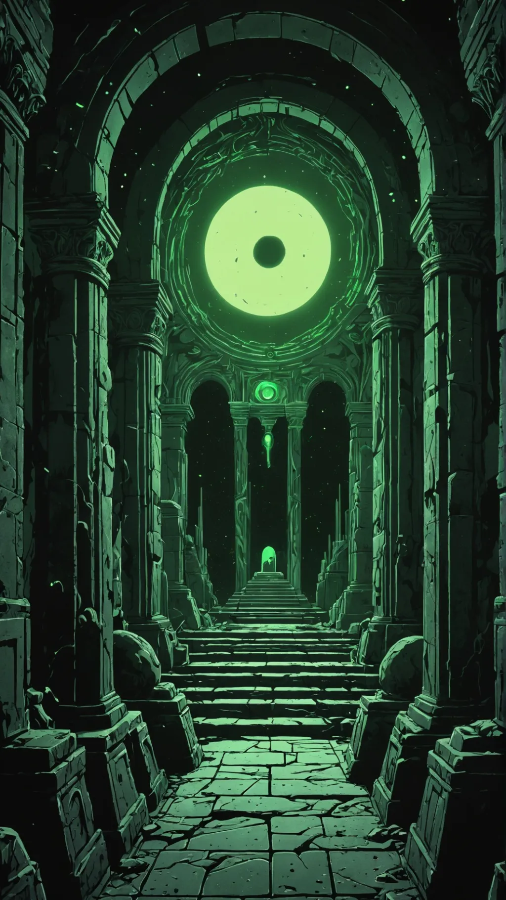 ai character: Cosmic Tomb background