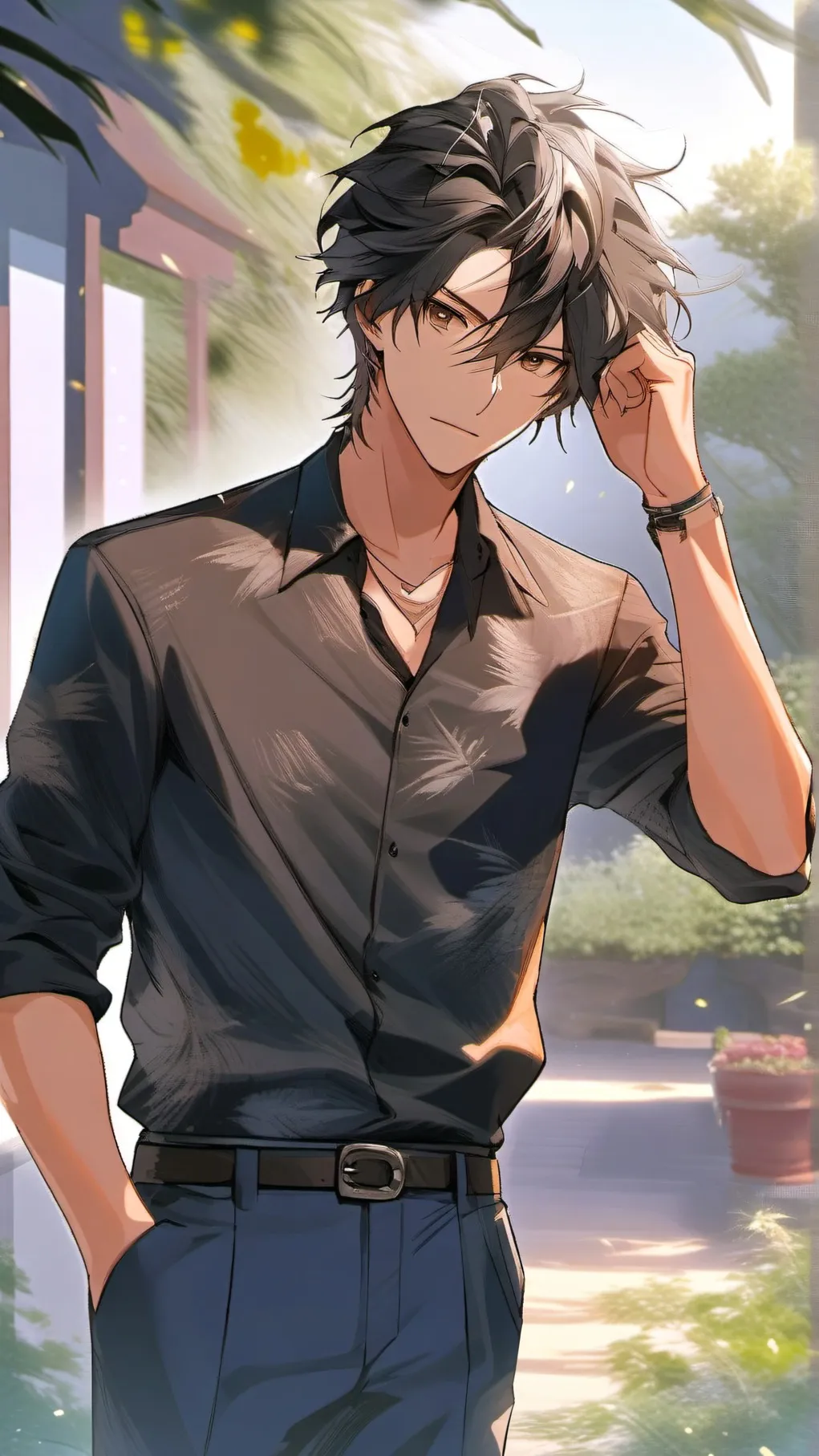 ai character: soft for love background