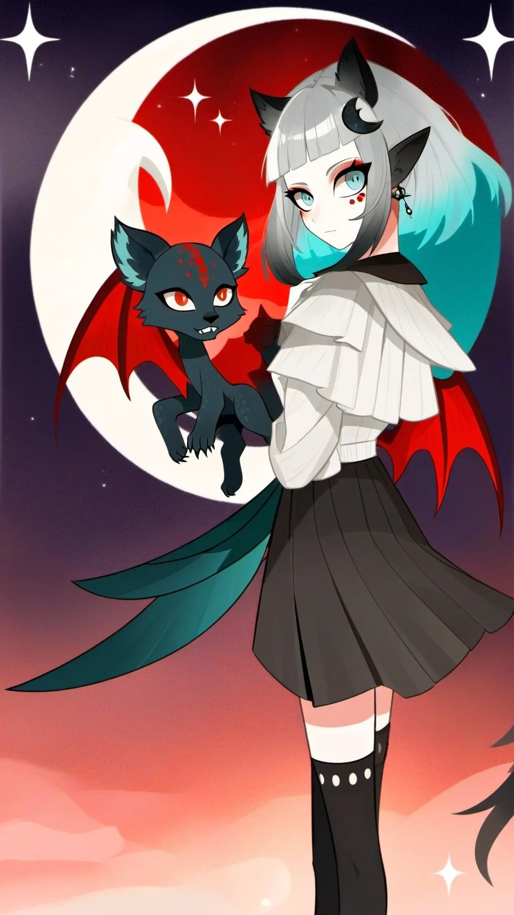 ai character: Lunara background