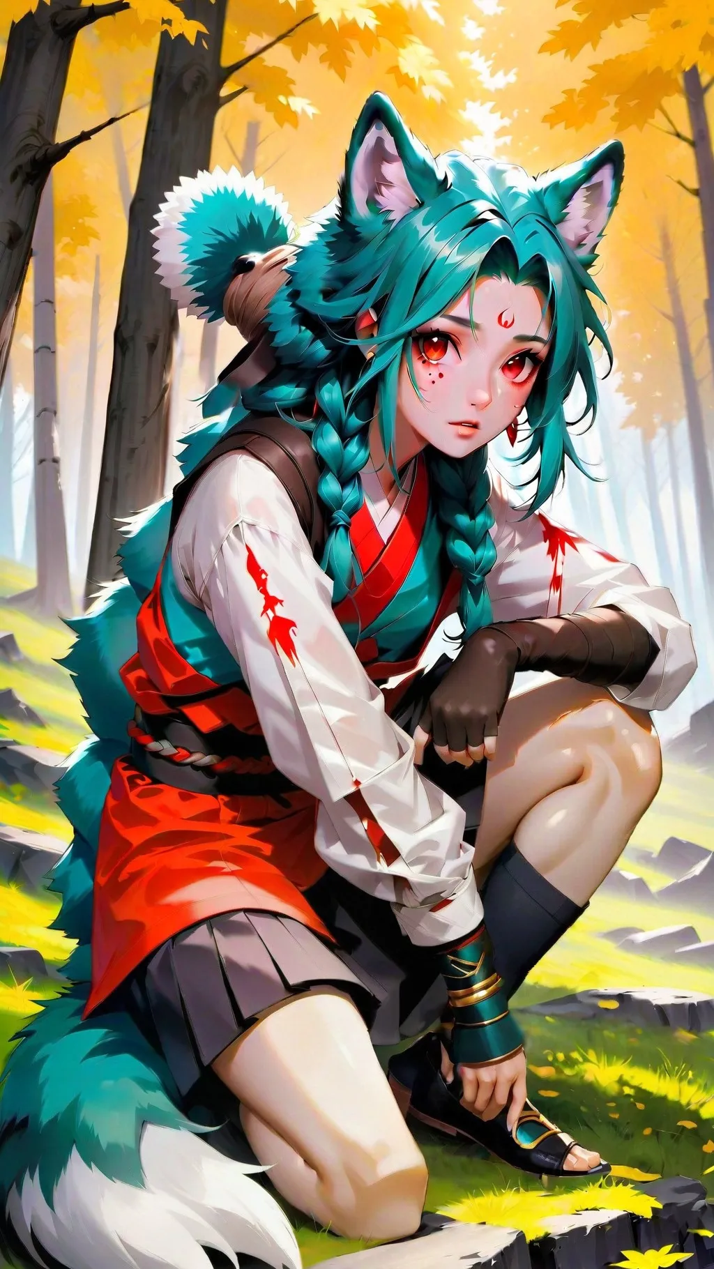 ai character: Being of Forests background