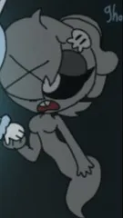 ai character: THICC ghost bunny  background