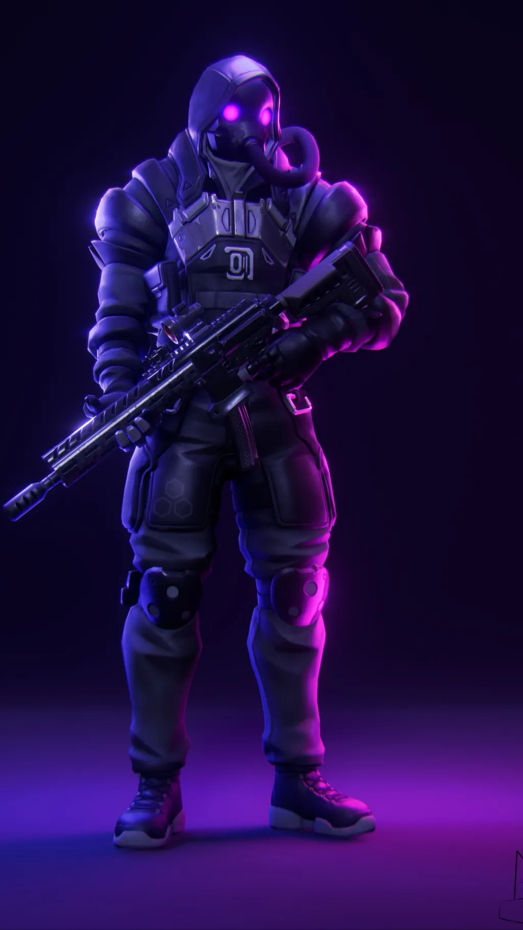 ai character: I.O guard background