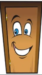 ai character: goofy door background