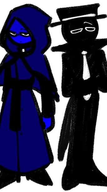 ai character: Black background