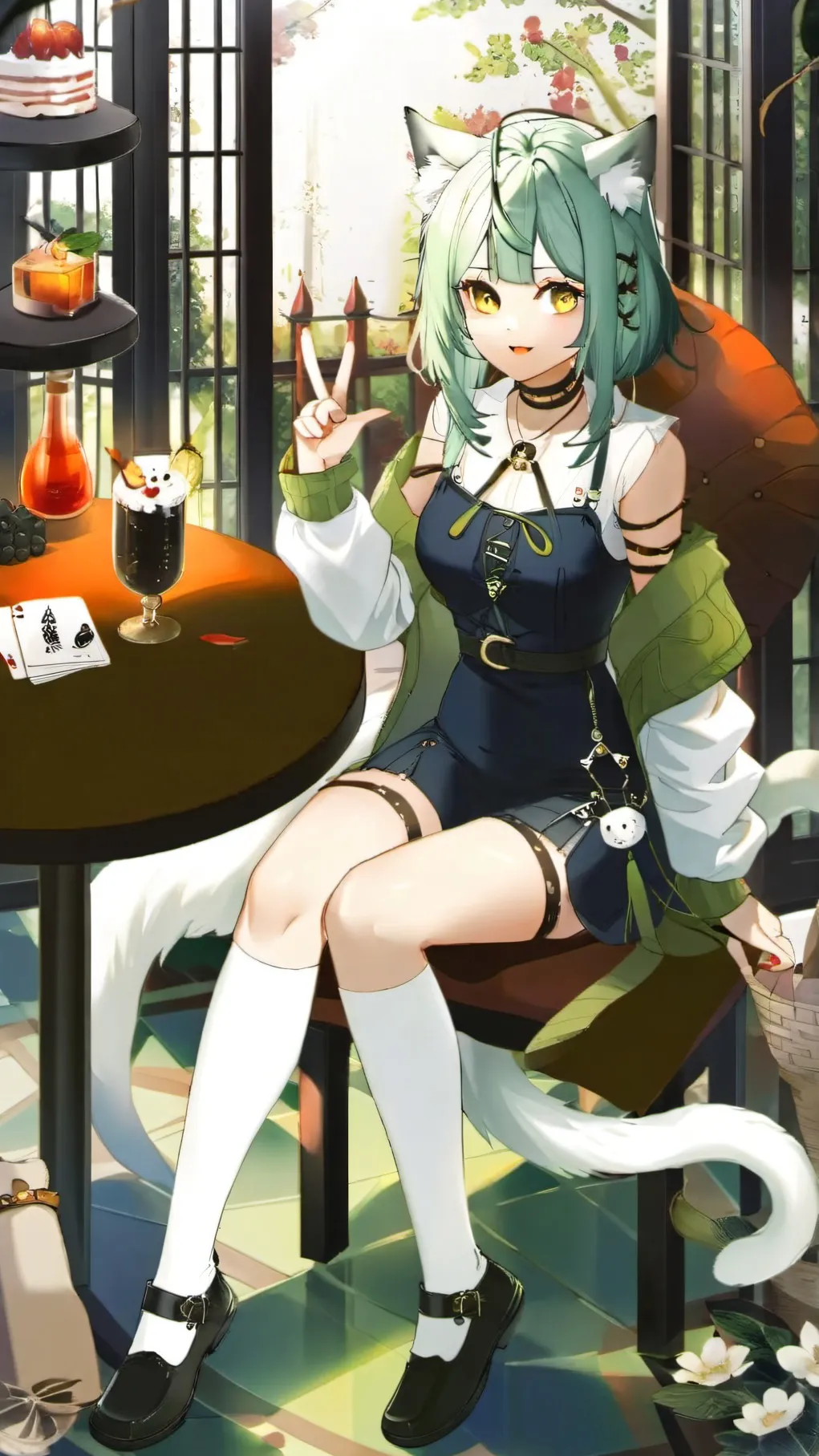 ai character: Sus Anime girl background