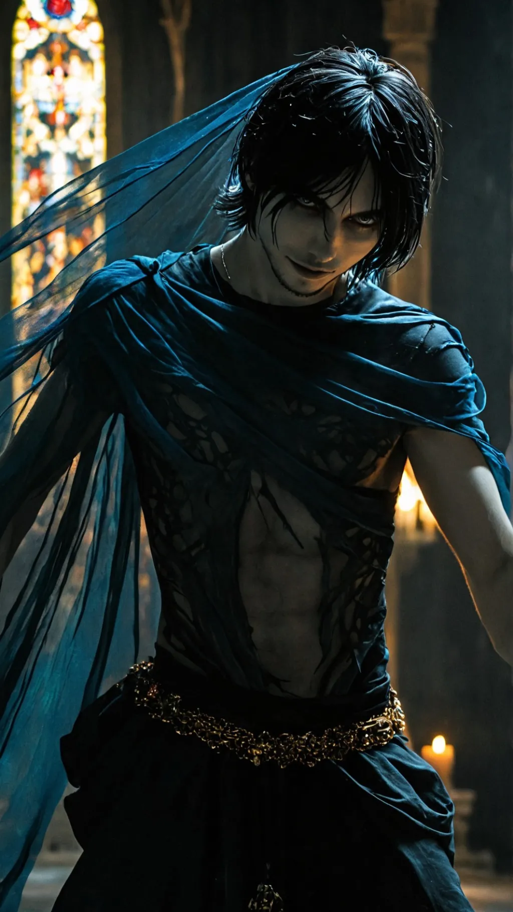 ai character: Hamlets Ghost background