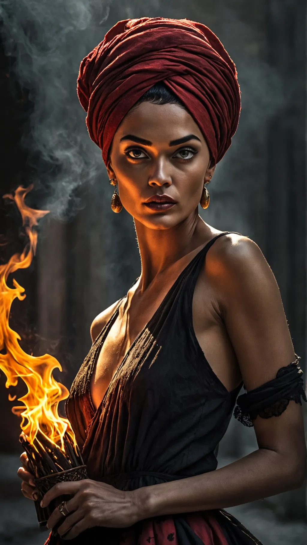 ai character: Voodoo Queen Marie background