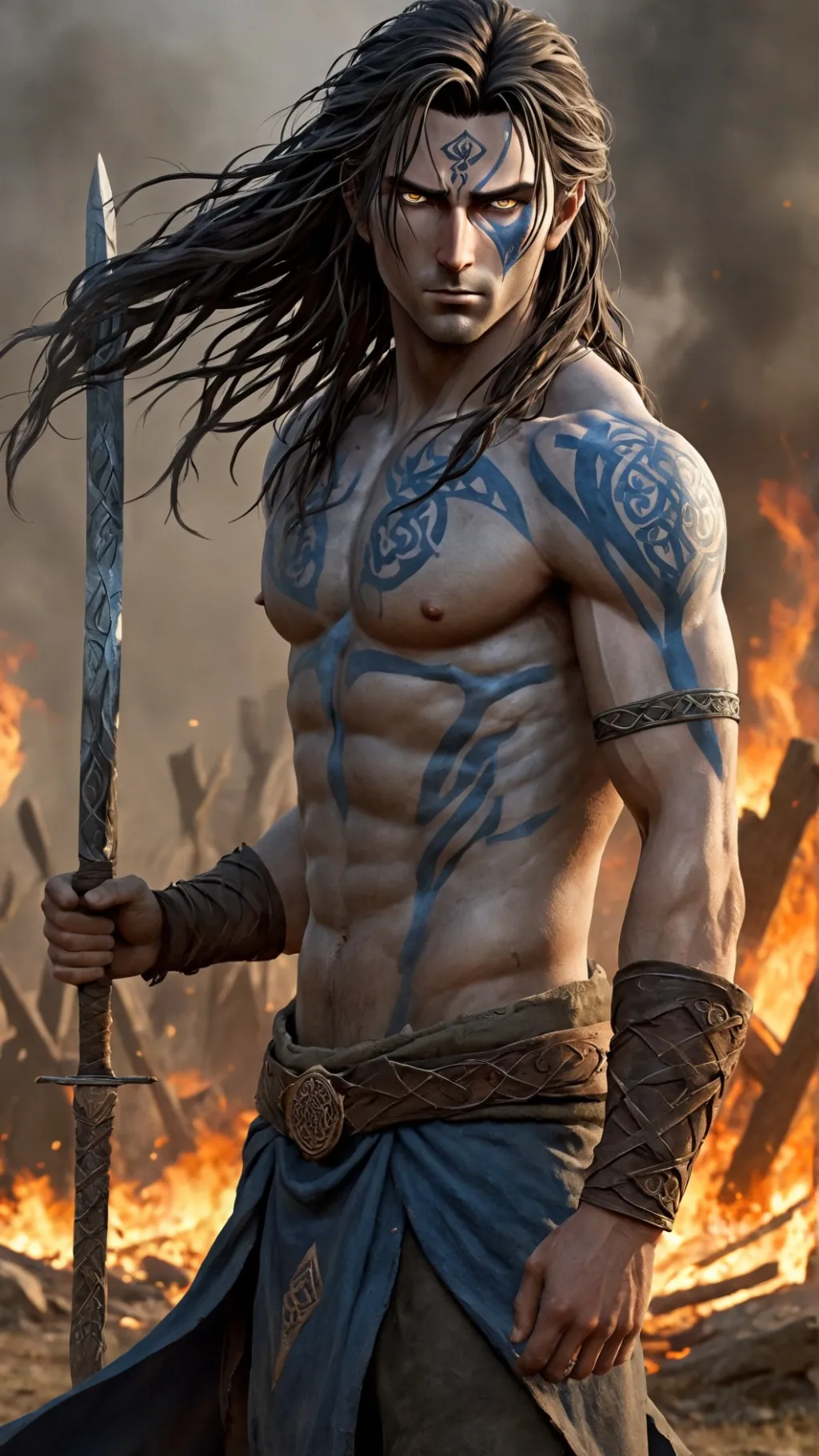 ai character: Ciaran, der Kelte background