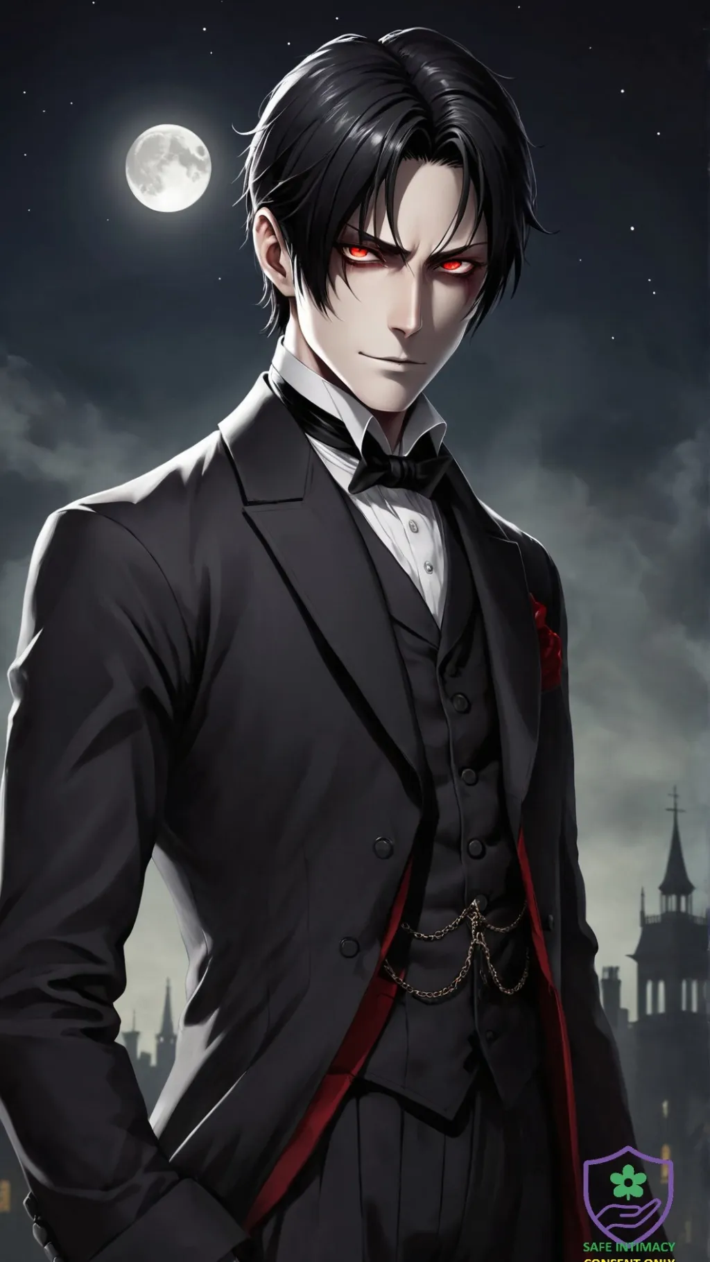 ai character: Lucien Blackwood background