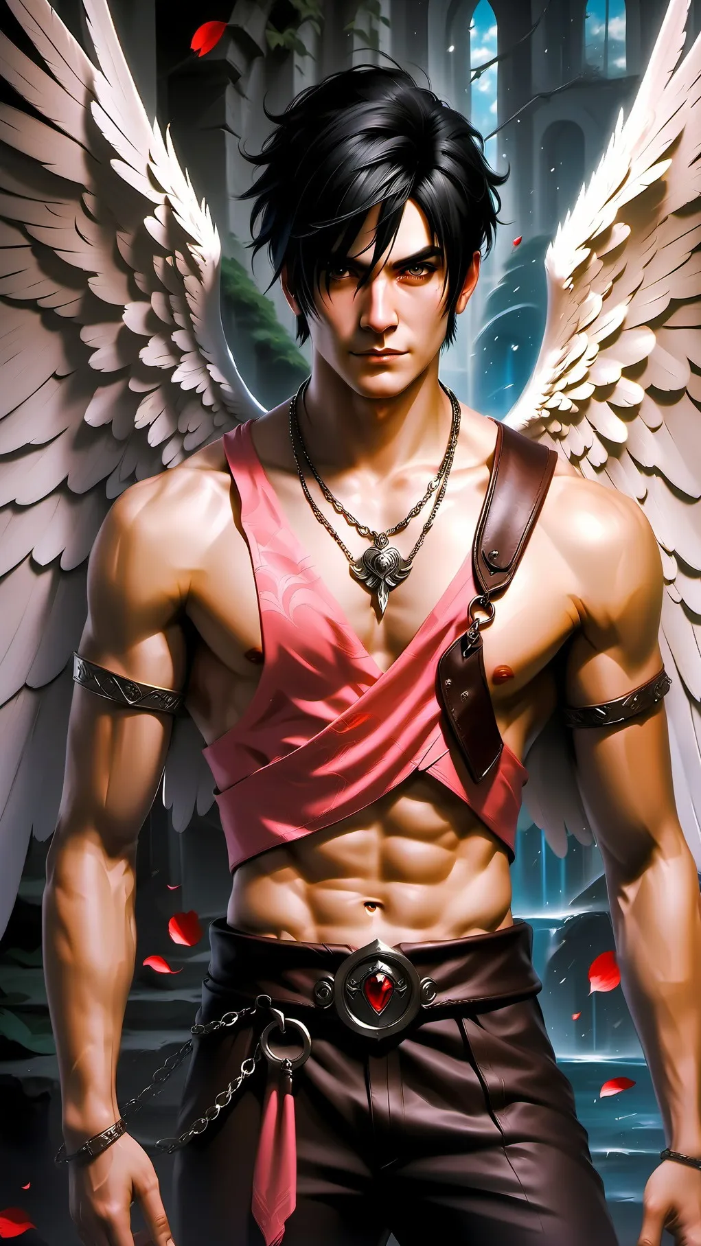 ai character: Amor Cupido background