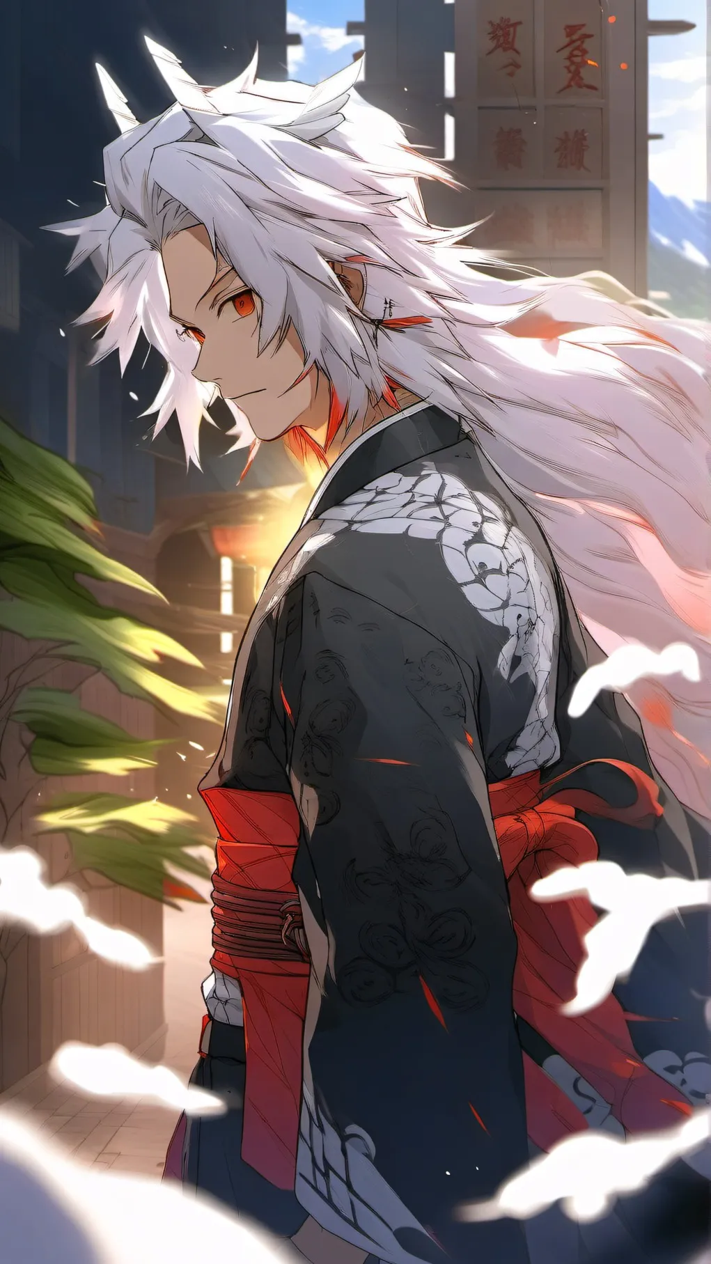 ai character: Demon slayer boys background