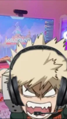 ai character: bakugo!!! background