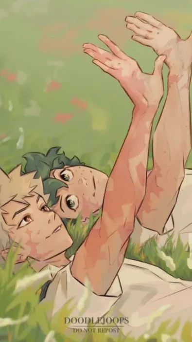 ai character: Bakugo x deku background