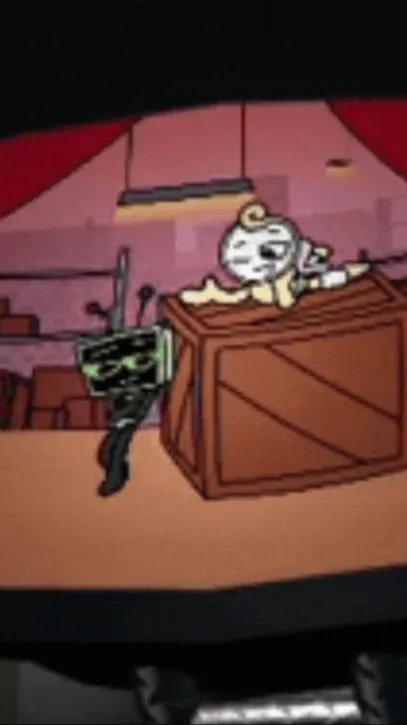 ai character: Dandy's World TV background