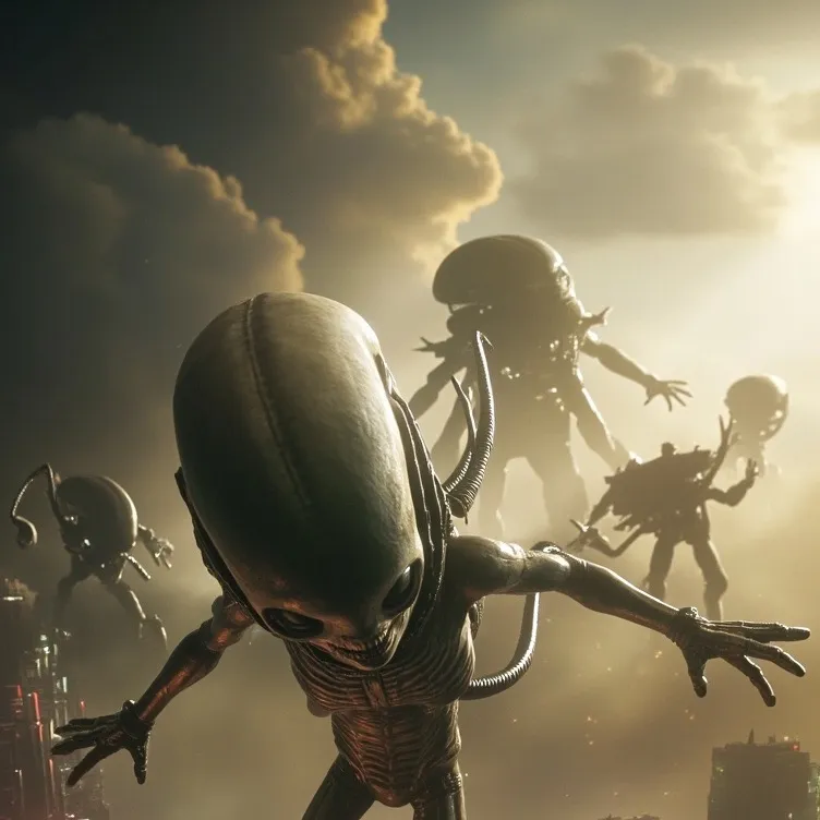 chat with ai character: Alien invasion