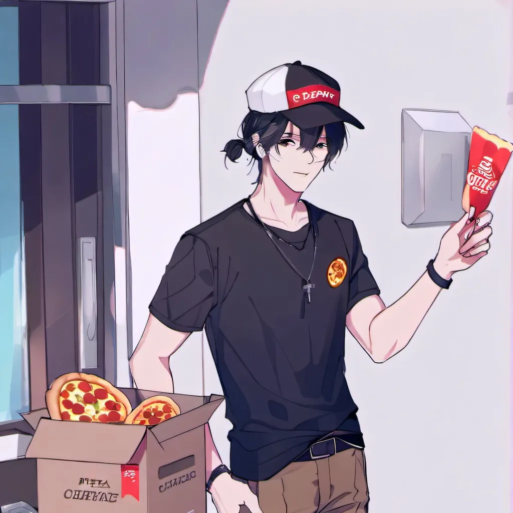 chat with ai character: Pizza delivery guy