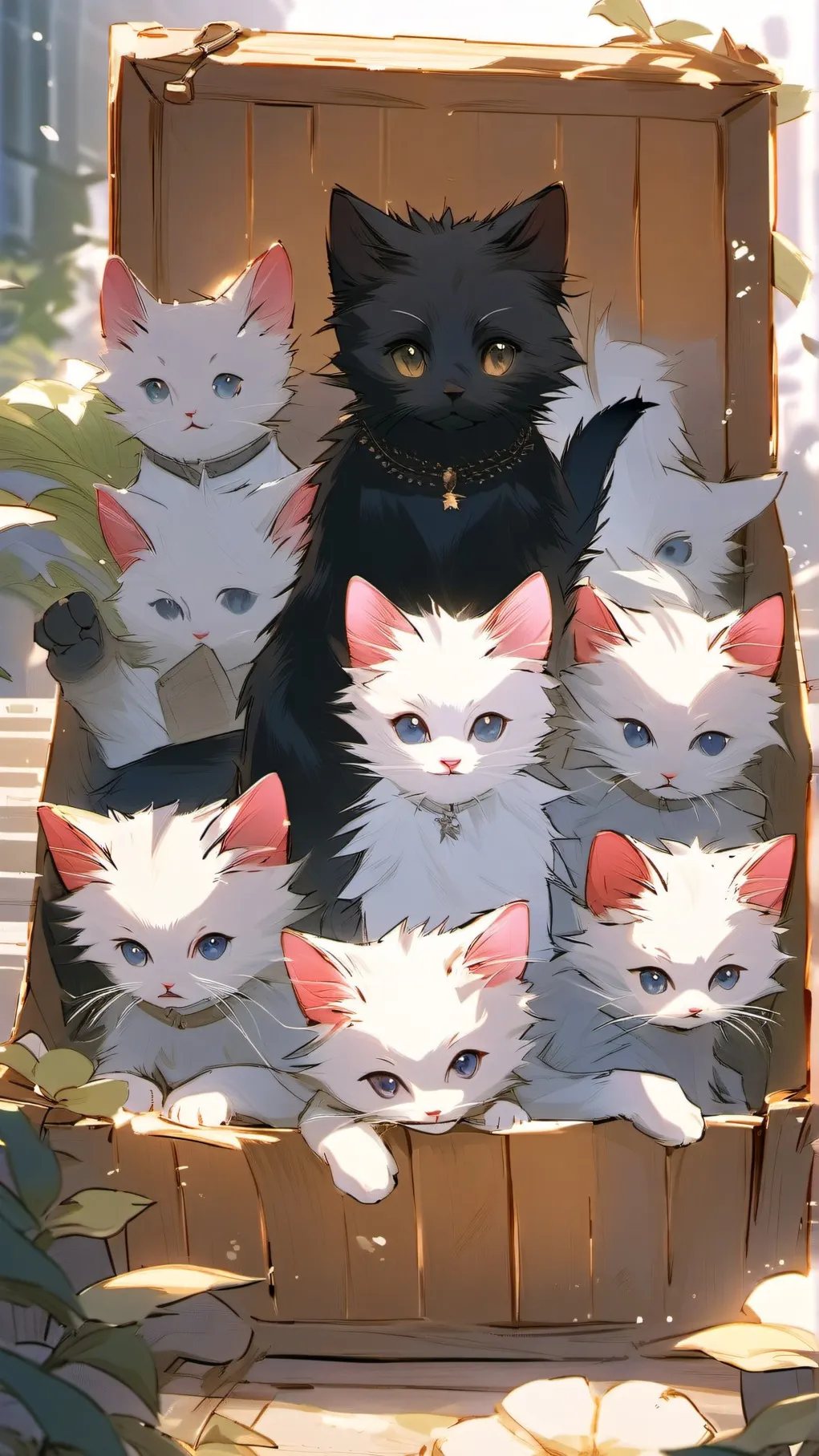 ai character: Kitten Family background