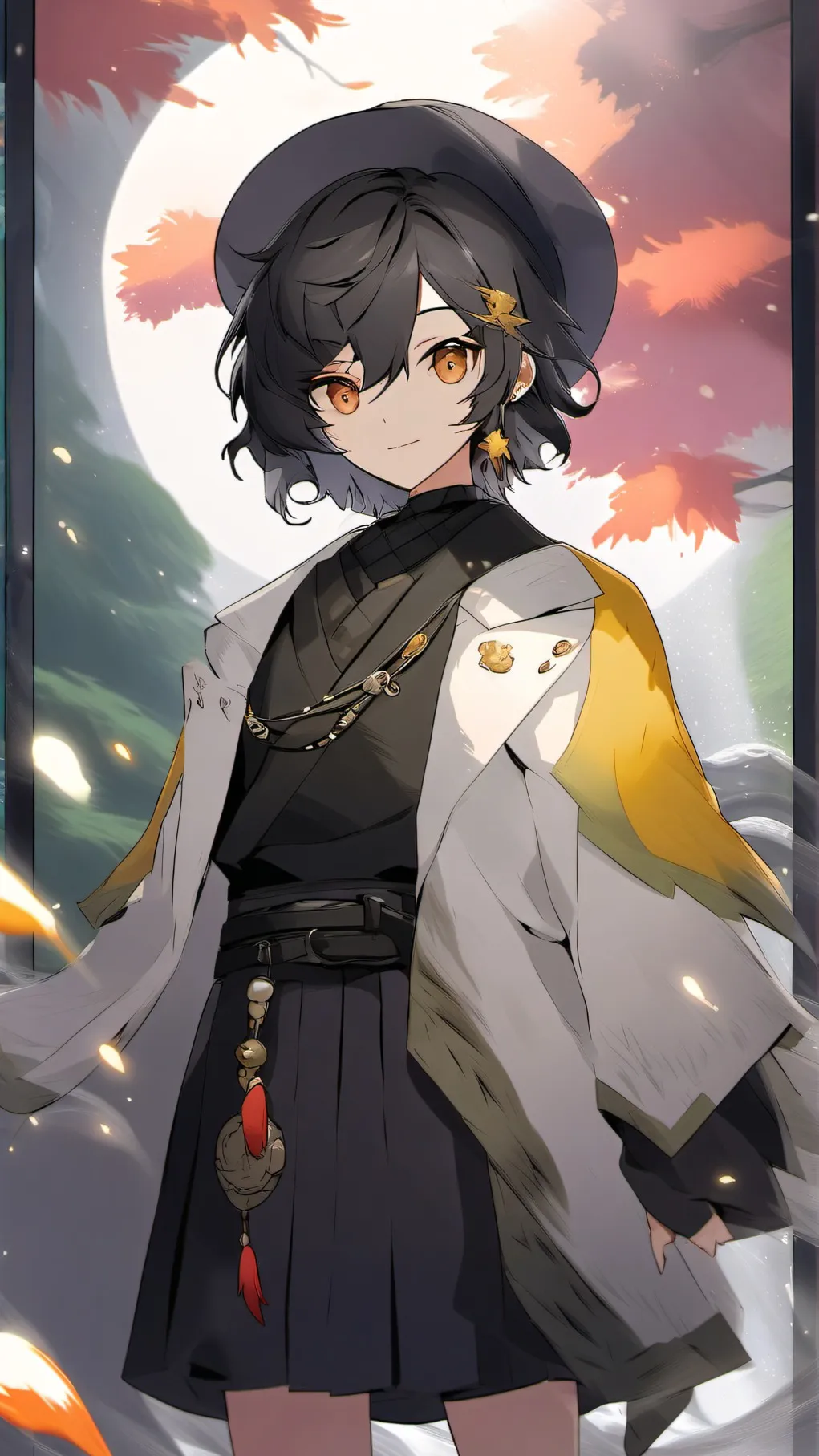 ai character: Dandys world but.. background