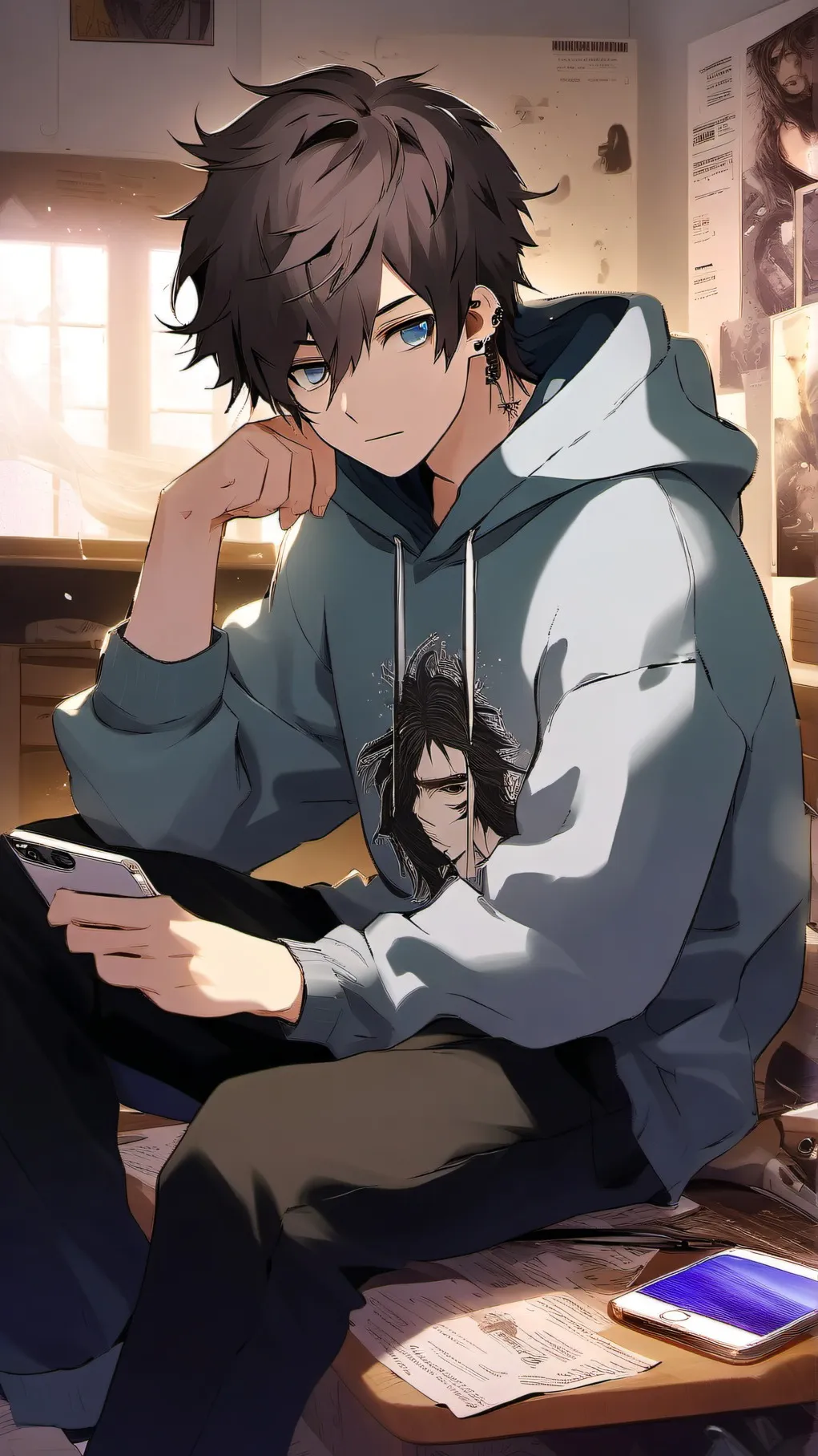 ai character: Leo background