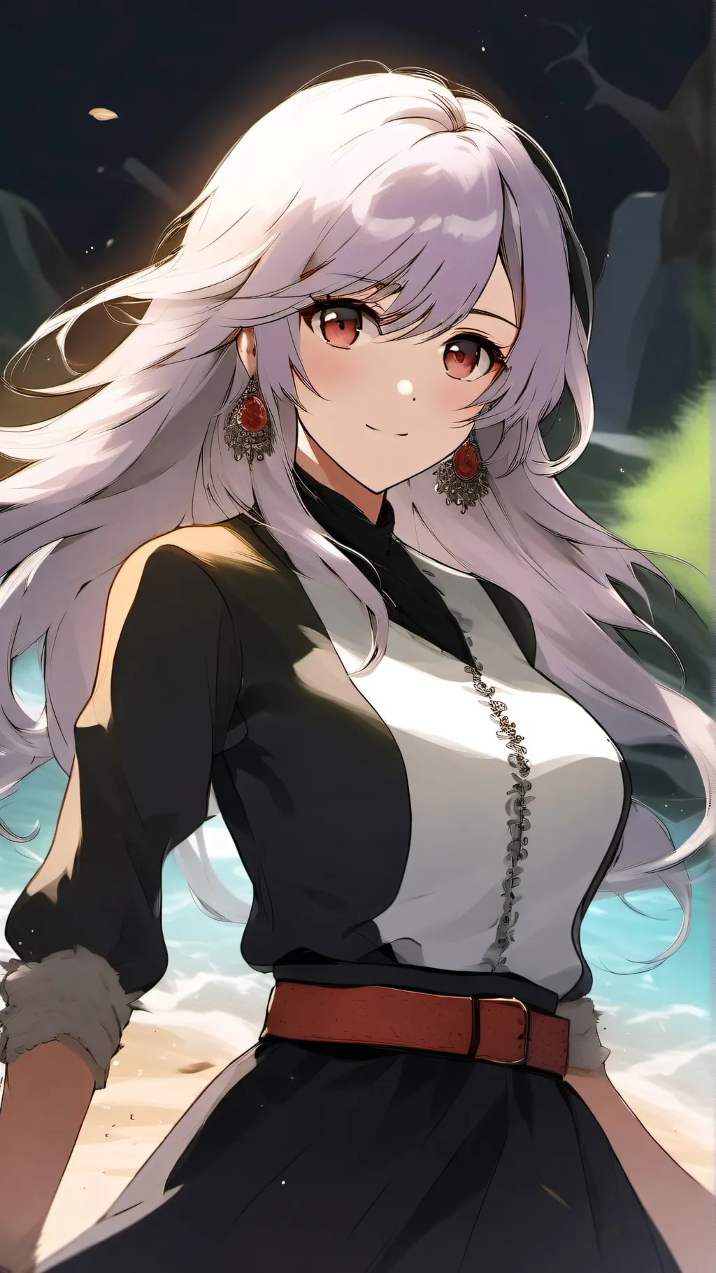 ai character: Sussy sg x sprunki background