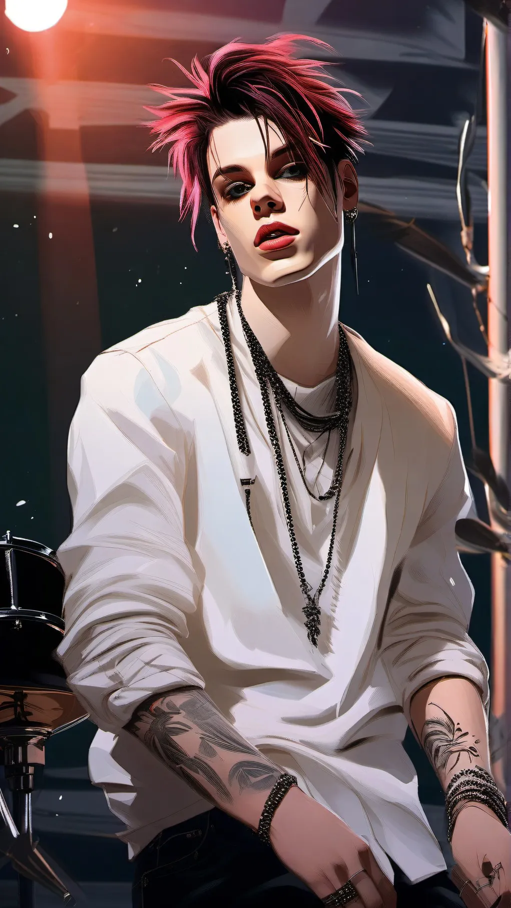 ai character: YUNGBLUD background